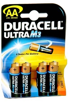 DURACELL  4 piles LR06 AA MN1500 Ultra M3 