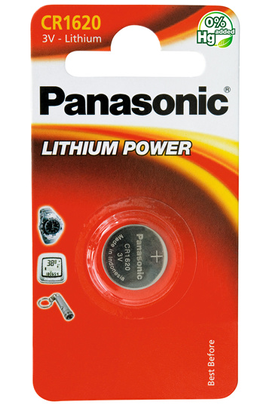 Panasonic – piles bouton CR1620 3V, 100 pièces/lot, au Lithium, pour  télécommande, alarme électrique, voiture, CR 1620 - AliExpress