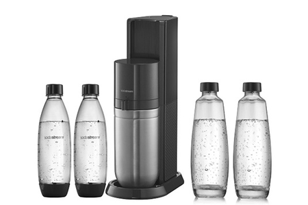 Machine à soda et eau gazeuse Sodastream Machine DUO Noire + 2 carafes + 2 bouteilles Fuse Lave-Vaisselle