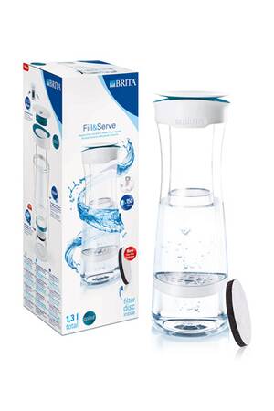 Bouteille Et Carafe Filtrante Brita FILL AND SERVE BLUE | Darty