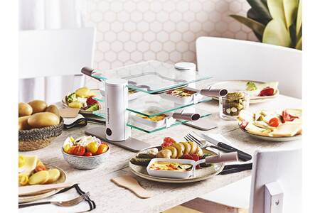 Lagrange - appareil à raclette 4 personnes 600w en verre 009408