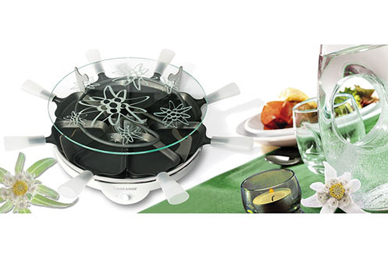 Raclette Lagrange EDELWEISS 8 VERRE 129001 - 129001 EDELWEISS (3129993 ...