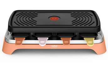 Raclette multifonction - 8 personnes / Utilisation intérieure/extérieure / Puissance : 1450 watts / Inclus : 8 petits poêlons, 4 poêlons XL, 8 spatules, livre de recettes, sac de transport