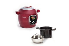 COOKEO+ MULTICUISEUR ELECTRIQUE 6L 180 RECETTES PREPROGRAMMEES ROUGE CE85B510