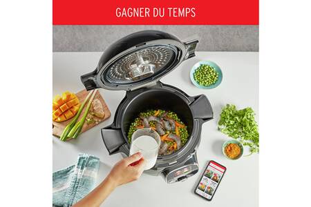 Mijoteur Moulinex COOKEO+ CONNECT MULTICUISEUR INTELLIGENT 6 PROGRAMMES, 200 RECETTES 6L NOIR CE867810