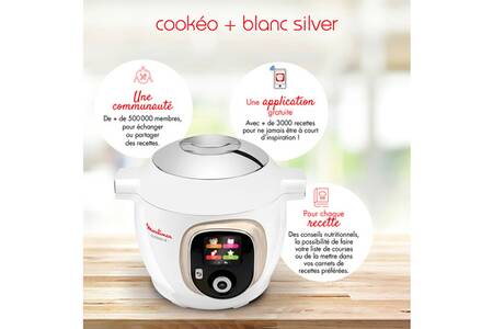 Mijoteur Moulinex COOKEO CE700100 Blanc - Occasion Incomplet - Robot De Cuisine