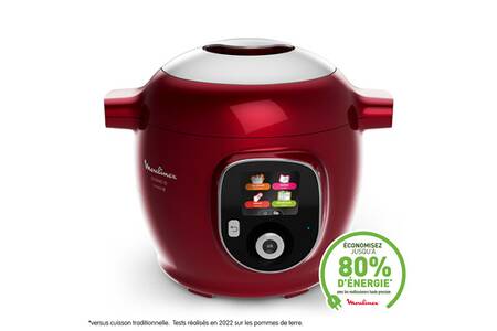 Mijoteur Moulinex Multicuiseur intelligent haute pression Cookeo+ rouge ...