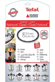 SEB Joint Cocotte X1010003 - 8L/10L Clipso Nutricook - Accessoire Autocuiseur