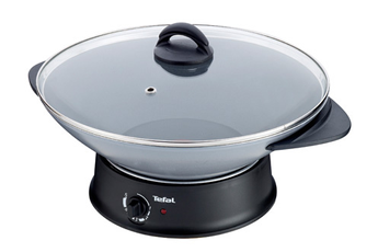 Fondue + wok / Thermostat réglable / CompactableFondue + wok / Thermostat réglable / Compactable