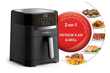 Friteuse Sans Huile Moulinex Easy Fry & Grill Digital - EZ505810 | Darty