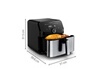 Moulinex Easy Fry Mega Friteuse Sans Huile 7,5L - 8 Programmes + Manuel, Format Compact, Noir EZ8558F0