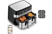 Friteuse Moulinex Friteuse A Air Dual Easy Fry & Grill Inox 2 Tiroirs ...