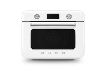 Mini four compact - Capacité 30 litres - Chaleur brassée / 10 fonctions de cuisson - 3 niveaux de cuisson / Thermostat réglable jusqu'à 230°C - Minuterie 13h (avec fonction vapeur pure) / Inclus : Grille en inox, Lèchefrite émaillée, Lèchefrite perforé émaillée en inox