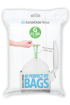 Brabantia Sacs poubelle pour déchets verts PerfectFit 12 l, 10 Pièce/s