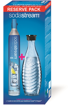 Sodastream Pack Réserve : Cylindre C02 supplémentaire + 1 carafe