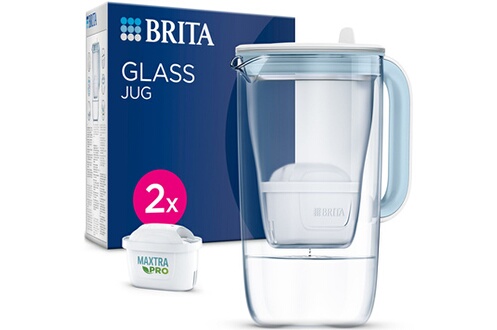 Brita Pack Carafe en verre Model One + 2 Cartouches Maxtra Pro