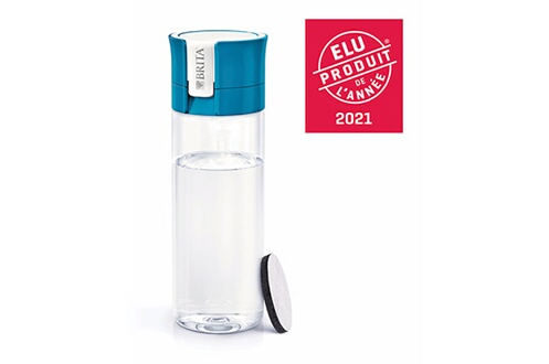 Brita Gourde Filtrante Transparente Bleu - 1 disque filtrant inclus