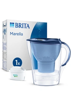 BRITA Carafe filtrante Marella bleue (2,4L) inclus 1 cartouche filtrante MAXTRA PRO All-in-1