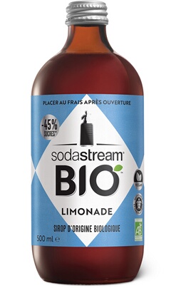 Sirop de soda biologique SodaStream, saveur limonade