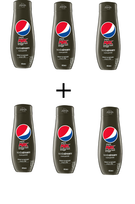 Sirop et concentré Sodastream Pack Pepsi Max 6 Concentrés + 1 Bouteille  Fuse - Pack Pepsi Max 6CB