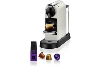 2 tailles de tasse: Espresso et Lungo / Mode économie d'énergie avec arrêt automatique / Machine compacte et légère / Livrée avec un assortiment de 12 capsules