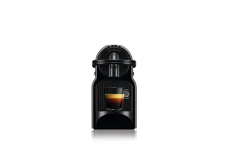 Machine à Café Nespresso De'Longhi Inissia EN 80.B + Mousseur Bomann – Haute Pression, Flow Stop Programmable