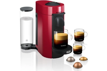 5 tailles de tasse - Capacité 1,2L / Technologie d'extraction par Centrifusion / Système à capsules Vertuo Nespresso / Livrée avec 12 capsules