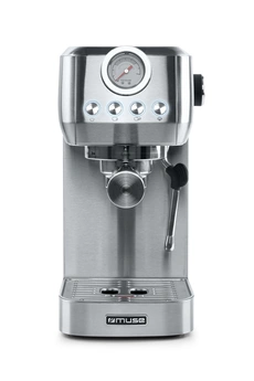 Machine à café Expresso - Puissance 1350 W / Capacité du réservoir d'eau : 1,3 Litres / Buse de mousseur détachable / Accessoires inclus : Filtres pour 1 et 2 tasses, Doseur à café