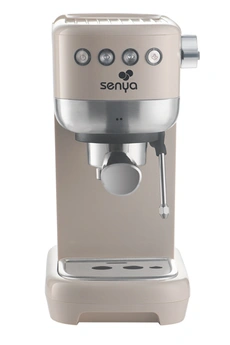 Machine à expresso - Pression 20 bar / Buse vapeur - Capacité 1,1L / Arrêt automatique / 4 boutons rétroéclairé LED