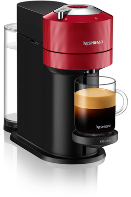 Cafetière à dosette ou capsule Krups NESPRESSO VERTUO NEXT ROUGE YY4296FD - Machine  à café grains