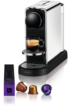 Krups - Cafetière à dosette ou capsule Krups NESPRESSO CITIZ PLATINUM CHROME YY5026FD