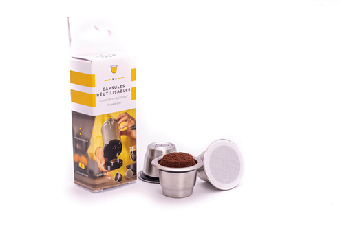 1 capsule Nespresso Inox rechargeable à l'infini
