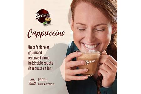 Dosettes De Café Cappuccino Caramel SENSEO : Le Paquet De 8