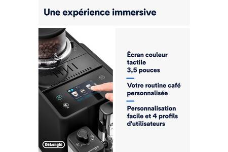 Expresso Broyeur DELONGHI FEB4455.B Rivelia Latte Noire chez