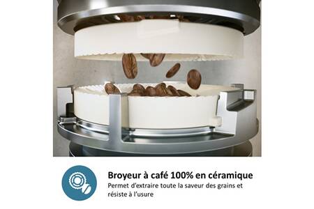 Machine Expresso Broyeur PHILIPS EP1220/00 Série 1200 Noir Mat - Neuf