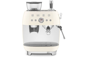 Machine à Café Expresso combinée avec broyeur - Utilisation de Café en Grains - Réservoir de 250 g / Système de Chauffe Double Thermoblock - Pression de Pompe de 15 bar / Fonction café simple et double - Réglage de la Longueur du Café / Broyage pour 1 tasse et 2 tasses