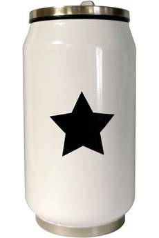 Canette Isotherme Star Blanche Et Noir 280 Ml - Accessoire eau et boisson  BUT