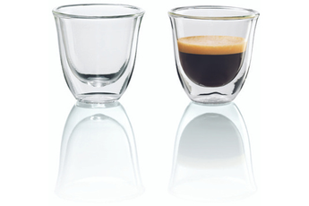 tasse et mugs delonghi set dlsc310 2glass-espresso 60ml