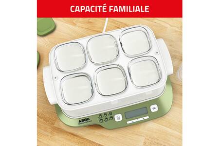 SEB Multi Delices Express & Vegetal yaourtière, 6 pots, 6 programmes, Programme Express, Desserts végétaux, Fabriqué en France - Electroménager