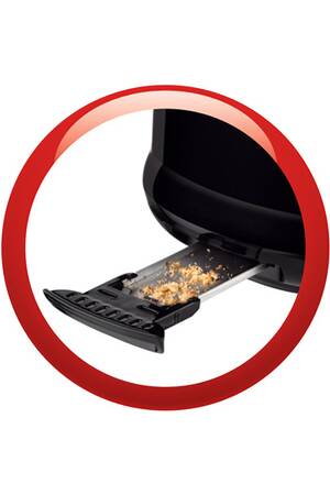 Moulinex Subito Grille-pain Inox 1 Longue Fente - 7 Niveaux De Dorage, Décongélation, Réchauffage - Tiroir à Miettes Amovible - 1000W