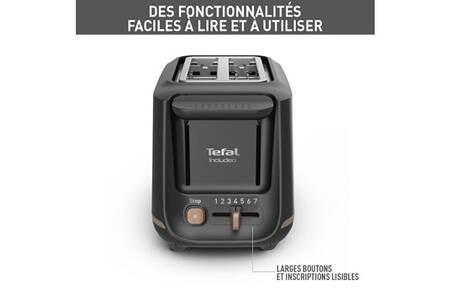Grille-pain Tefal TL6408 (hors Service) – Pour Pièces Détachées, Modèle Avec Fonction Grill