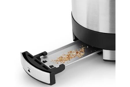 WMF KITCHENminis Grille-Pain 1 Fente Compact 600W – Inox Cromargan, 7 Niveaux Brunissage, Réchauffe Viennoiseries