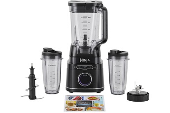 Blender Ninja Detect / Lames Ninja Total Crushing : conception 6 lames / Puissance : 1200 W - Capacité : 2,1 Litres / 3 modes : Blendsense, Manuel, Pulse