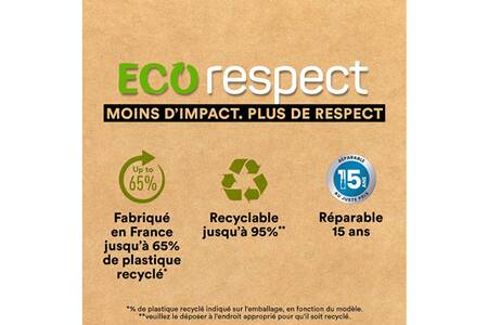 Moulinex Découpe-légumes Eco Respect, Eco-conçu, Fabriqué en Moulinex Découpe-légumes Eco Respect, Eco-conçu, Fabriqué en