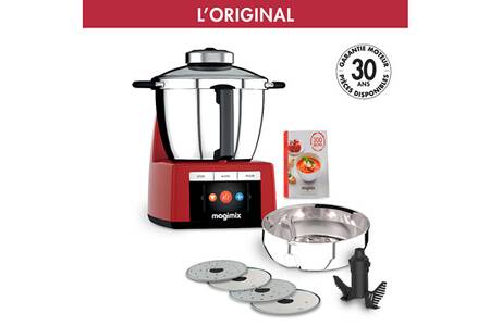 Robot Cuiseur Magimix Cook Expert Rouge Avec Panier Vapeur XXL (occasion)