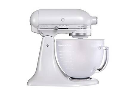 Robot Pâtissier KitchenAid Artisan | Blanc Givré | 4,8L | Modèle 5KSM156EFT | Occasion