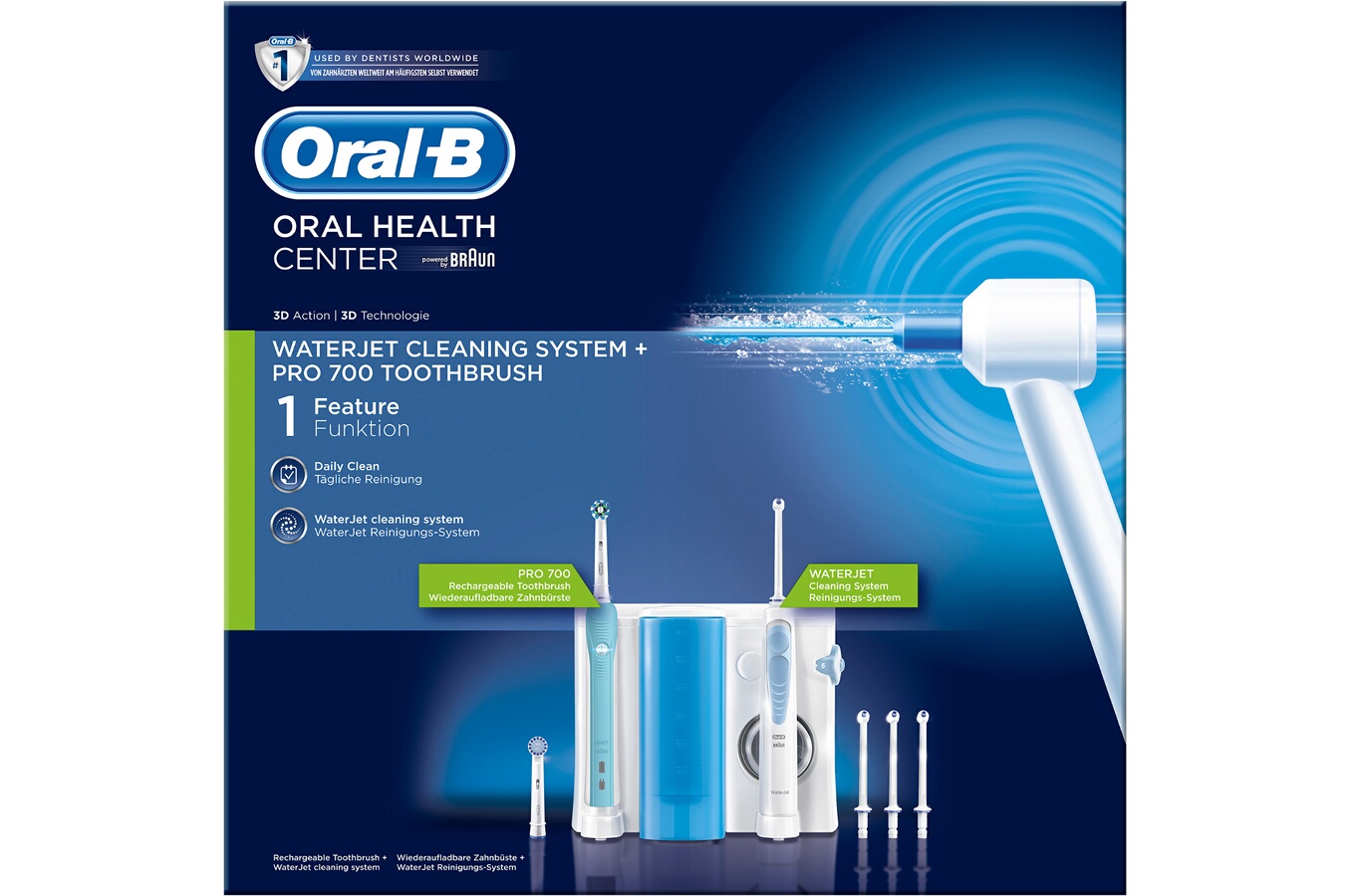 oral b waterjet cleaning system pro 700 electric toothbrush