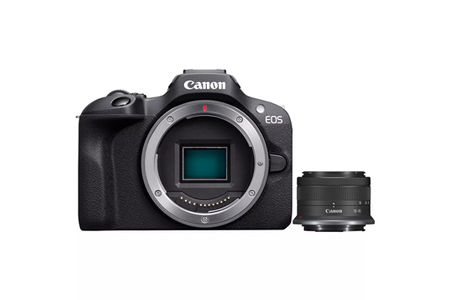 Appareil photo hybride Canon EOS R100 + RF-S 18-45mm f/4.5-6.3 IS STM