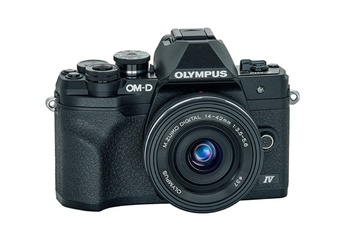Appareil photo hybride Olympus E-M10 Mark IV + 14-42mm Pancake f/3.5-5.6 Noir