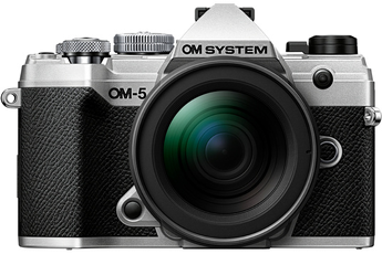 Appareil photo hybride Om System OM-5 silver + ED 12-45mm f/4 PRO